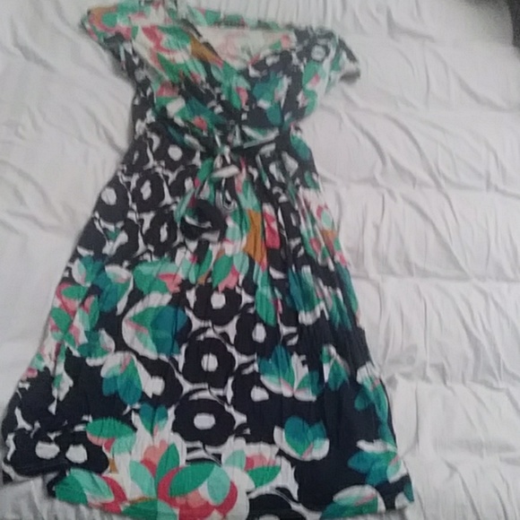 Colorful V-Neck Dandara Midi Dress - Picture 1 of 2